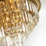 5257/6C LUMION потолочная люстра Zaha, хрусталь, матовая латунь, 47см диаметр, E14*6*40W