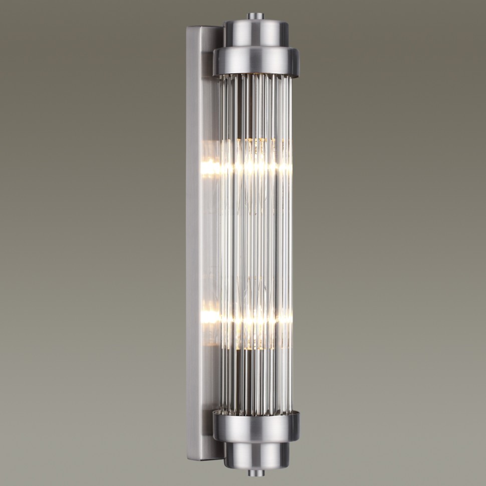 4823/2W ODEON LIGHT Walli настенный светильник LORDI никель, E14*2*40W, 42см