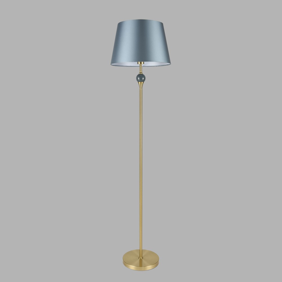 8416/1F LUMION торшер ELETRA, латунь/синий, металл/стекло/текстиль, 158см
