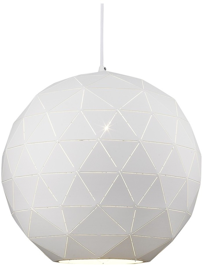 WE261.01.006 WERTMARK белый подвесной светильник Delfio, диаметр 40см, 1*Е27*60Вт