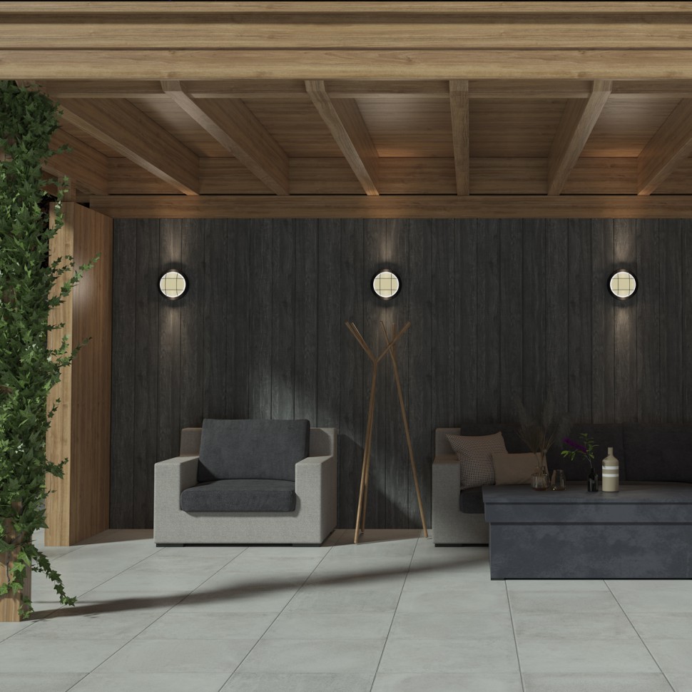 Архив - 358919 NOVOTECH Ландшафтный светодиодный светильник OPAL, черный, диаметр 18см, поликарбонат, IP65, 12W, 4000K, 1100Lm