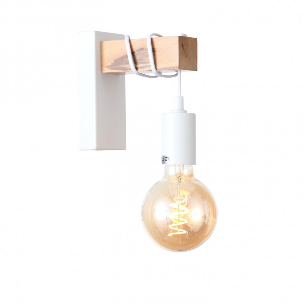 SL1142.501.01 ST-LUCE Bagetti бра Лофт из дерева, белое