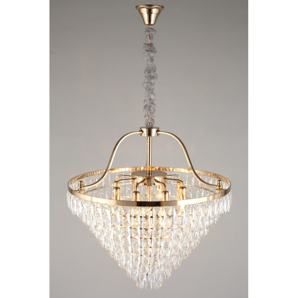 APL.725.13.13 APLOYT Люстра хрустальная подвесная Gerta, золото, E14*13*40W