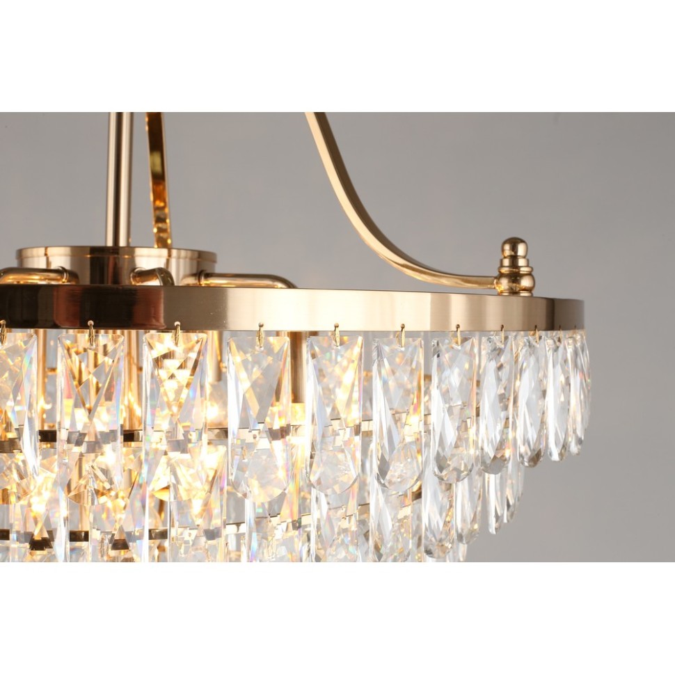 APL.725.13.13 APLOYT Люстра хрустальная подвесная Gerta, золото, E14*13*40W