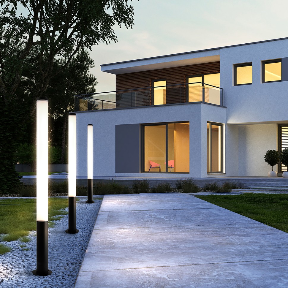 O041FL-L50B3K Maytoni Ginza уличный светодиодный столб 50W, 3000K, IP54, 150см, черный