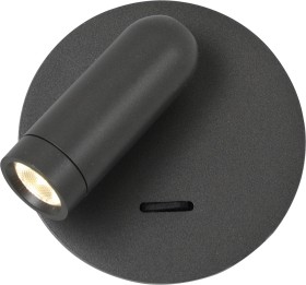 4499-1W FAVOURITE Bedside серый светодиодный спот с выключателем 3W, 4000K