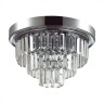 8266/4C LUMION потолочная люстра Zaha, хрусталь, хром, 37см диаметр, E14*4*40W
