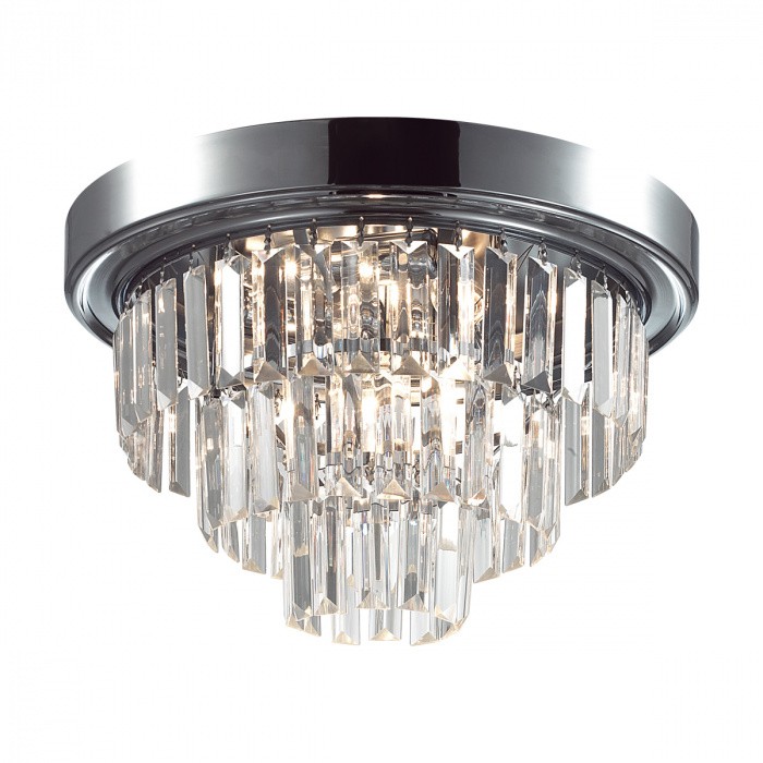 8266/4C LUMION потолочная люстра Zaha, хрусталь, хром, 37см диаметр, E14*4*40W