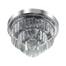 8266/4C LUMION потолочная люстра Zaha, хрусталь, хром, 37см диаметр, E14*4*40W