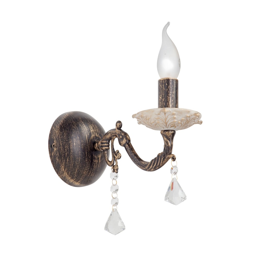 V1050/1A Vitaluce Бра в виде свечи с подвесками