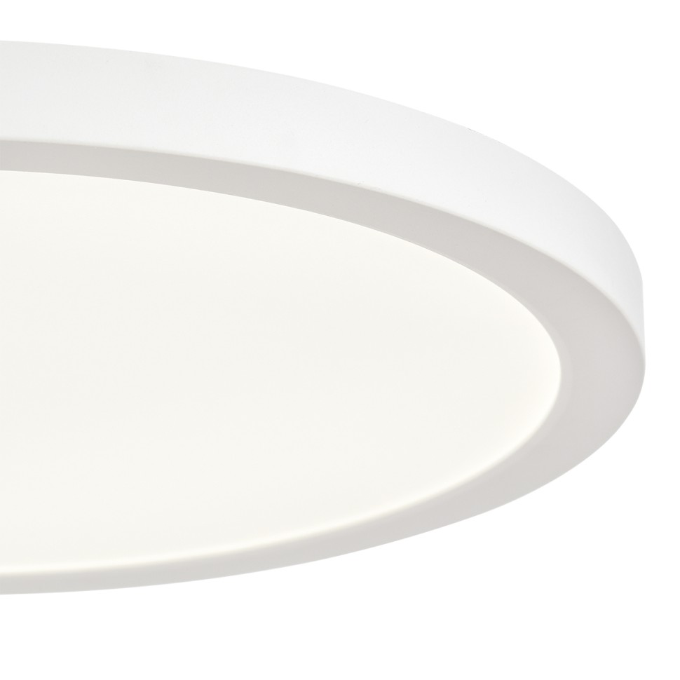 7790/24L SONEX MITRA LED Светодиодный влагозащищенный светильник NEBULA WHITE накладной/встраиваемый, 24Вт, 3000/4000/6500К, диаметр 300мм, IP44, CCT/датчик движения