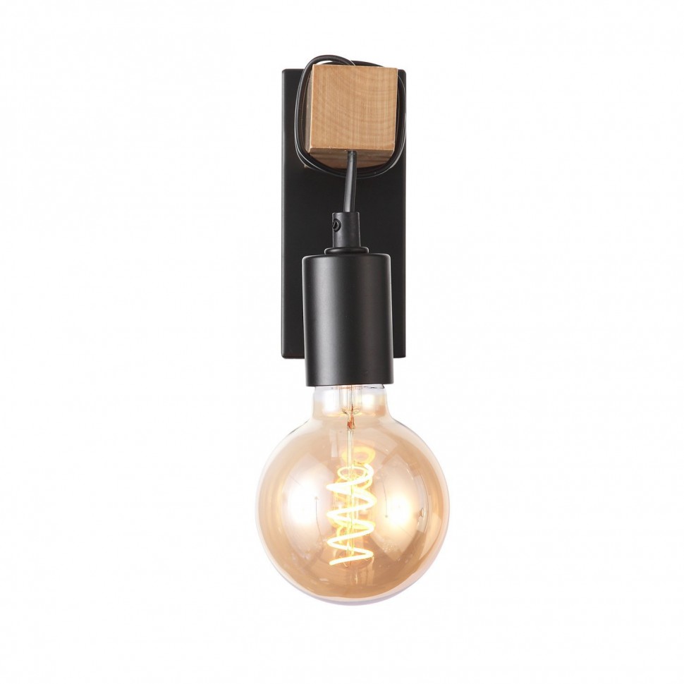 SL1142.401.01 ST-LUCE Bagetti бра Лофт из дерева, черное