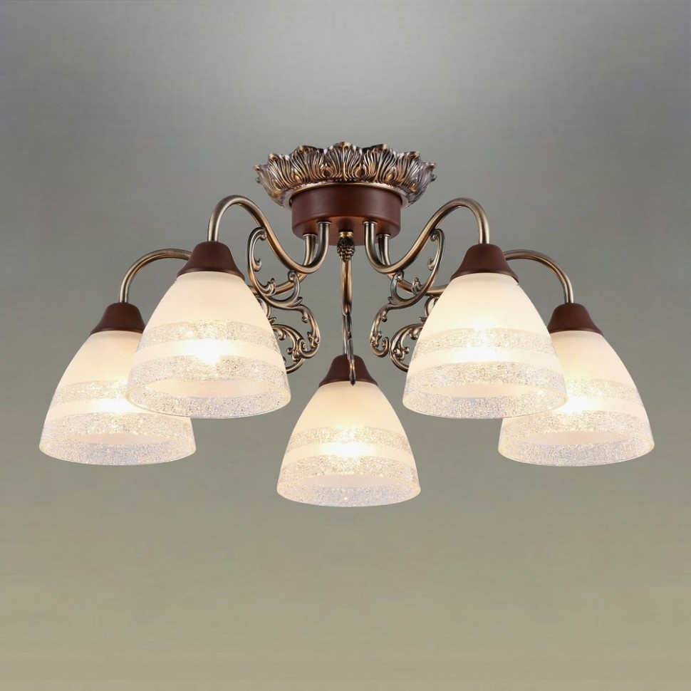 OML-55707-05 OMNILUX Carapelle потолочная люстра E27*5*40W