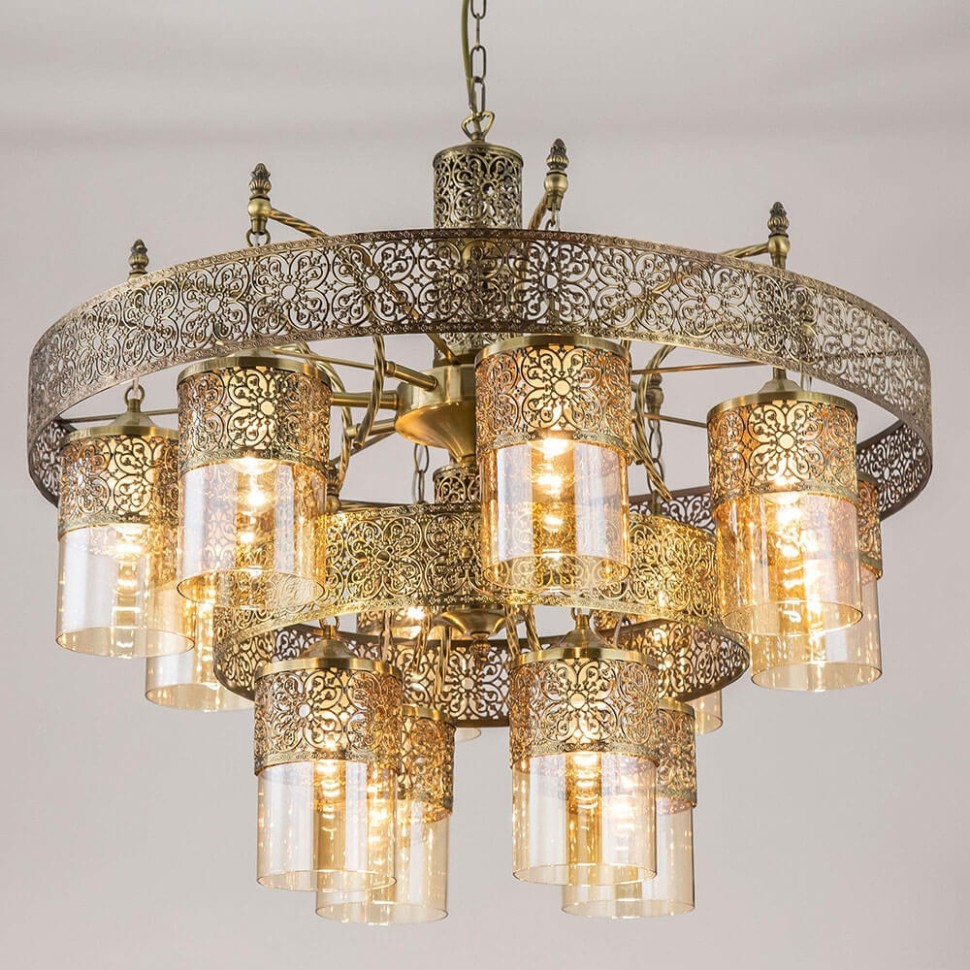 CL467193 CITILUX подвесная люстра в восточном стиле Эмир, E27*9*75W