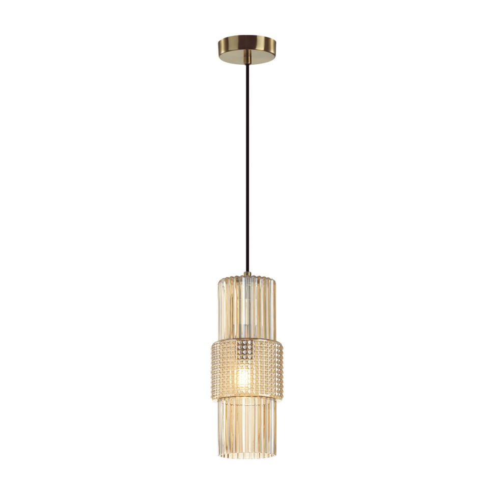 5019/1 ODEON LIGHT Modern подвес Pimpa, янтарный, бронза