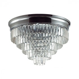8266/8C LUMION потолочная люстра Zaha, хрусталь, хром, 55см диаметр, E14*8*40W