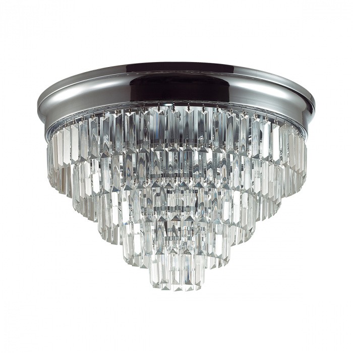 8266/8C LUMION потолочная люстра Zaha, хрусталь, хром, 55см диаметр, E14*8*40W