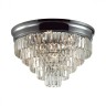 8266/8C LUMION потолочная люстра Zaha, хрусталь, хром, 55см диаметр, E14*8*40W