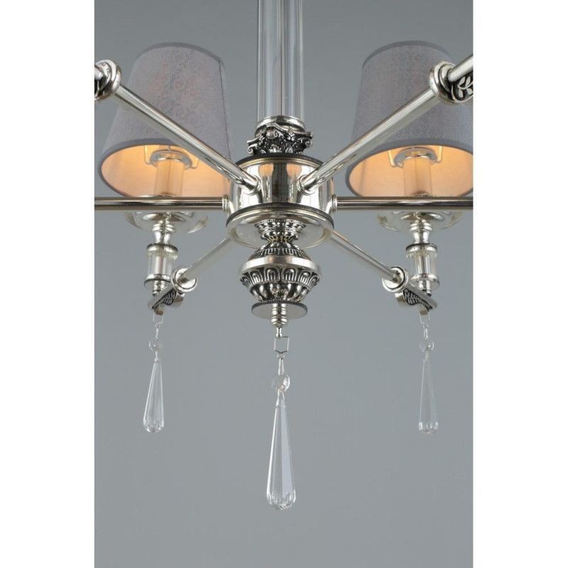 OML-64203-06 Omnilux подвесная люстра Rivoli, E14*6*40W, серый, серебро