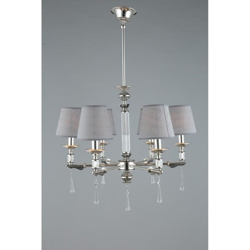 OML-64203-06 Omnilux подвесная люстра Rivoli, E14*6*40W, серый, серебро