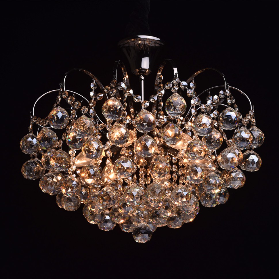 232017706 MW-Light Люстра потолочная хрустальная Жемчуг 