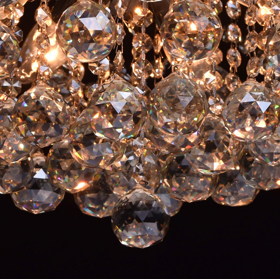 232017706 MW-Light Люстра потолочная хрустальная Жемчуг 