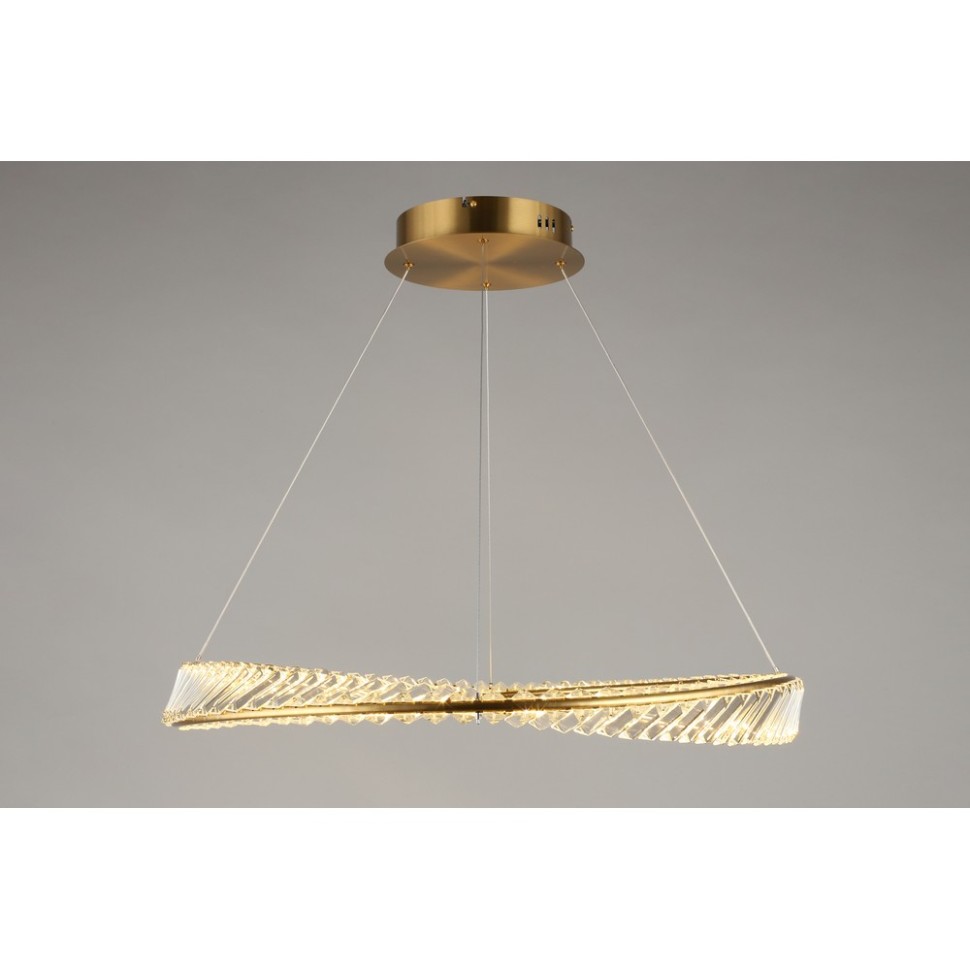 APL.045.03.35 APLOYT подвесная светодиодная люстра Olimp, 35W, 3000K, бронза, 80см диаметр