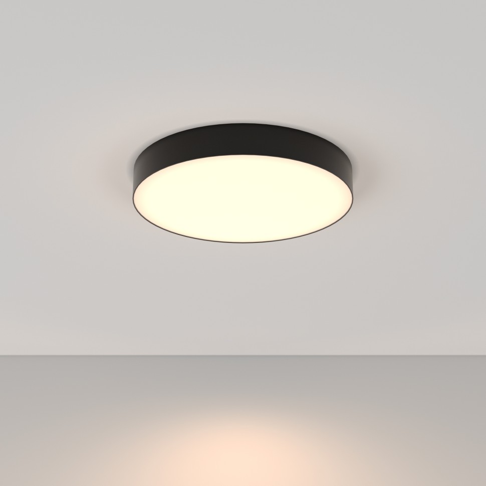 C032CL-45W3K-RD-B Maytoni Zon Потолочный светодиодный светильник черный 45W 3000K 40см диаметр