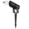 6647/15GL3 ODEON LIGHT Ландшафтный светодиодный светильник STIMA, металл, черный, IP65, 15W, 3000K, 60°, 220-240V