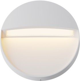 O046SL-L3W3K Maytoni Белая светодиодная подсветка для лестниц Mane, круглая, 3W, 3000K, IP54
