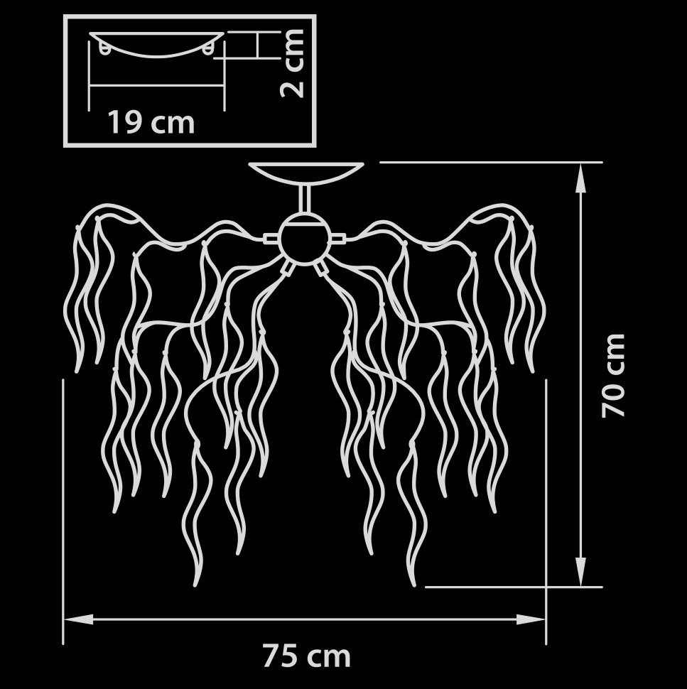 792124 Lightstar Люстра потолочная MOCCO 								