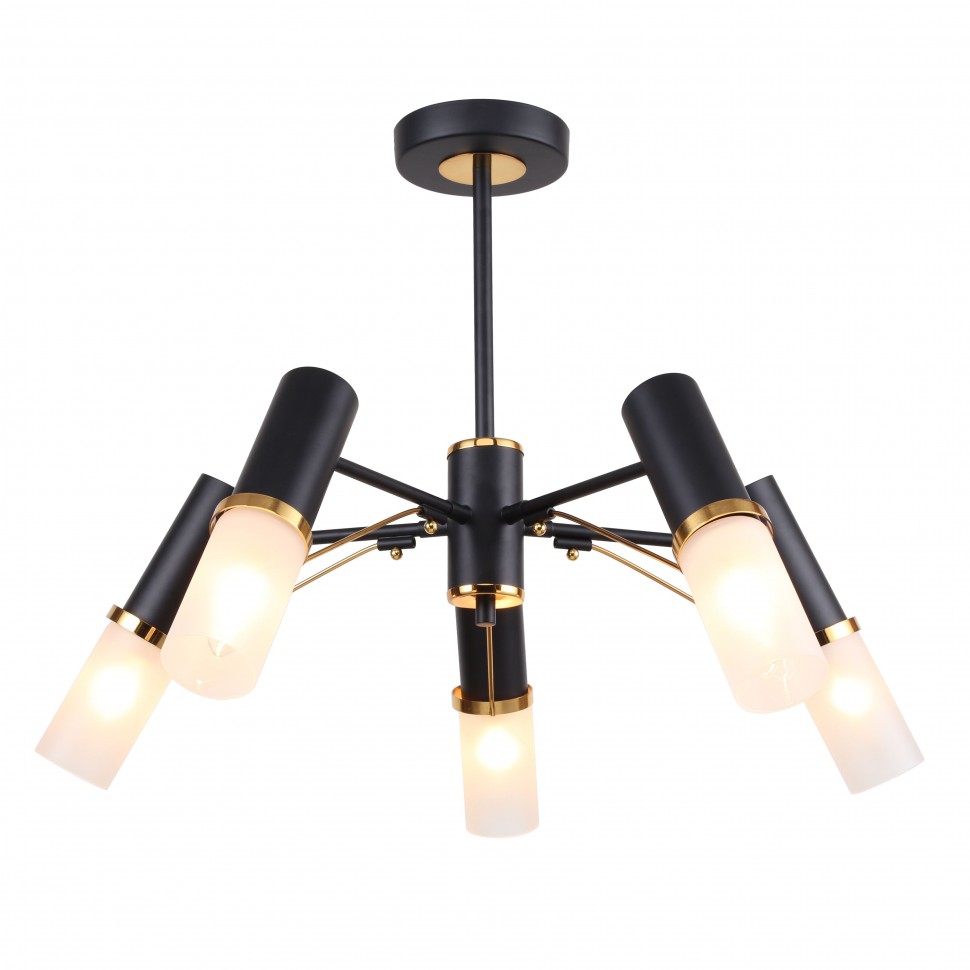 2558-5P F-Promo потолочная люстра Viator черная, 5*Е14