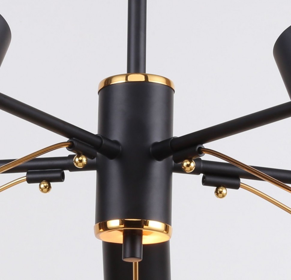 2558-5P F-Promo потолочная люстра Viator черная, 5*Е14