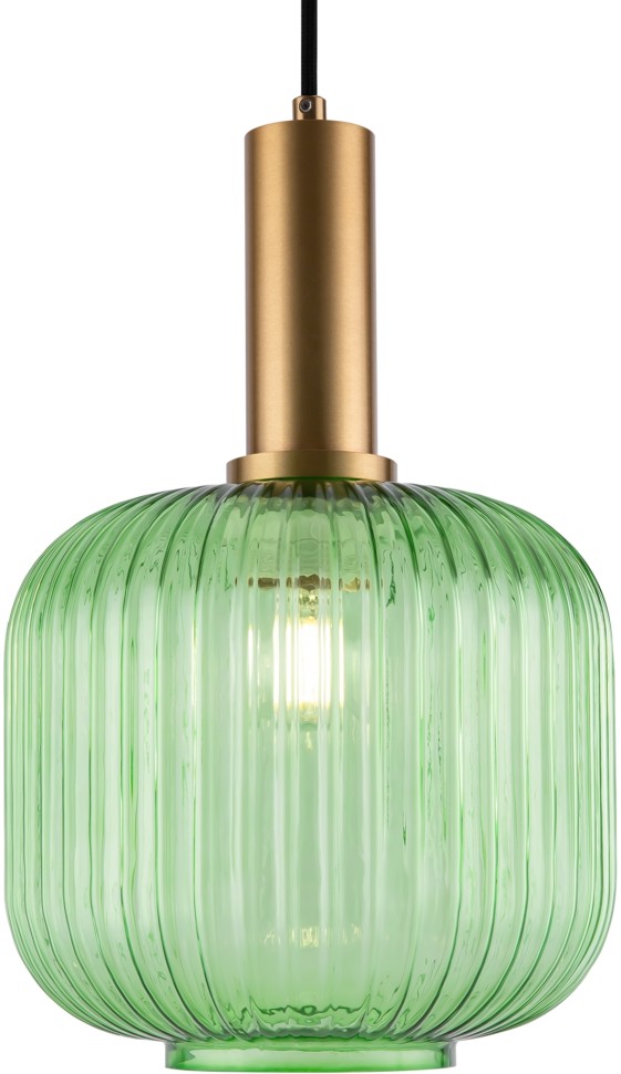 FR8012PL-01BS FREYA зеленый подвесной светильник Zelma, 20см