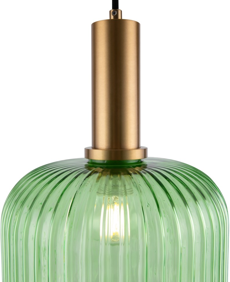 FR8012PL-01BS FREYA зеленый подвесной светильник Zelma, 20см