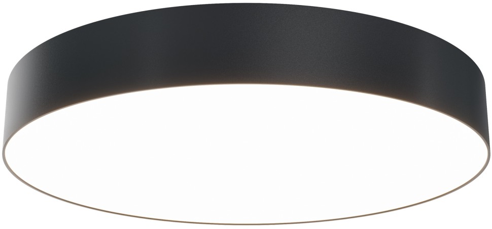 C032CL-45W4K-RD-B Maytoni Zon Потолочный светодиодный светильник черный 45W 4000K 40см диаметр