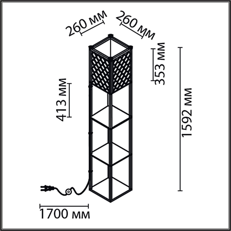 8091/1F LUMION COMFI деревянный торшер PRACTIC, светлое дерево, белый, Е27, высота 1592мм
