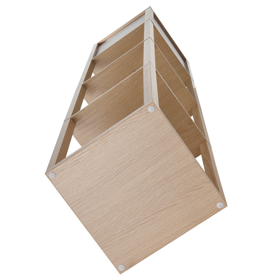 8091/1F LUMION COMFI деревянный торшер PRACTIC, светлое дерево, белый, Е27, высота 1592мм