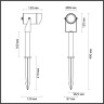6648/10GL3 ODEON LIGHT Ландшафтный светодиодный светильник STIMA, металл, черный, IP67, 10W, 3000K, 38°, 220-240V