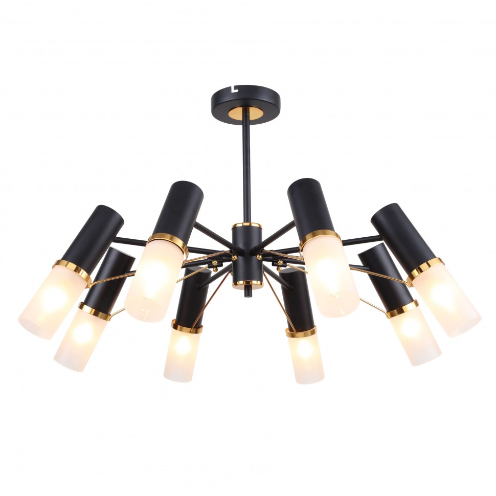 2558-8P F-Promo потолочная люстра Viator черная, 8*Е14
