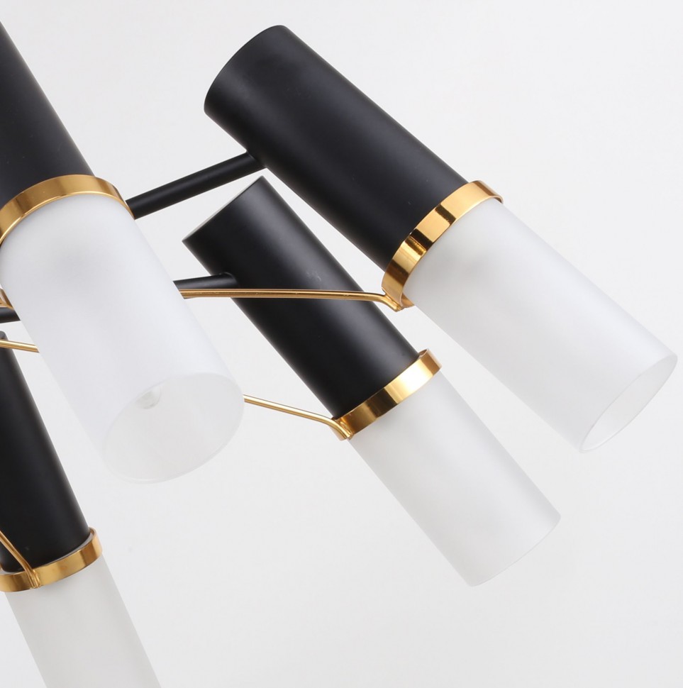 2558-8P F-Promo потолочная люстра Viator черная, 8*Е14