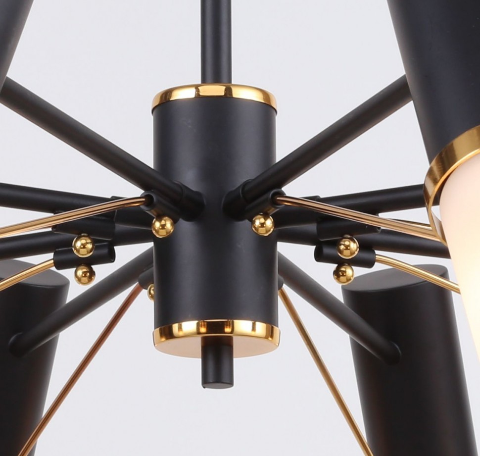 2558-8P F-Promo потолочная люстра Viator черная, 8*Е14