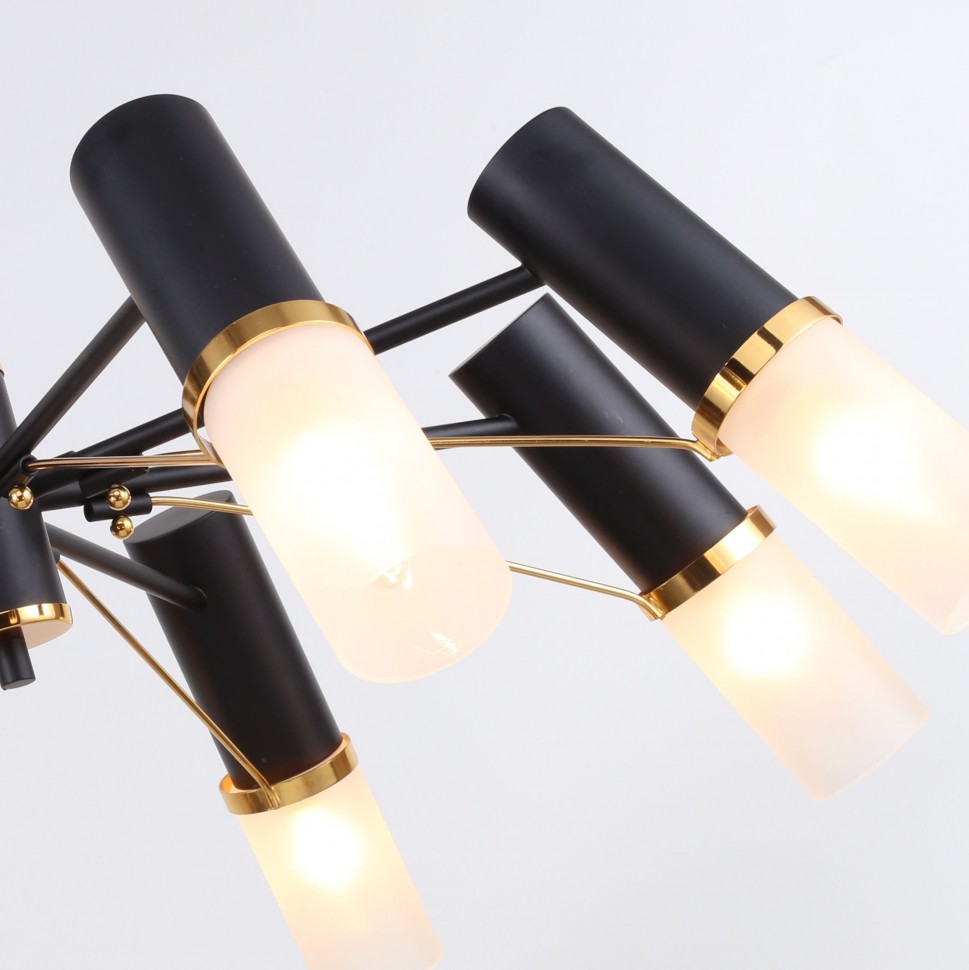 2558-8P F-Promo потолочная люстра Viator черная, 8*Е14