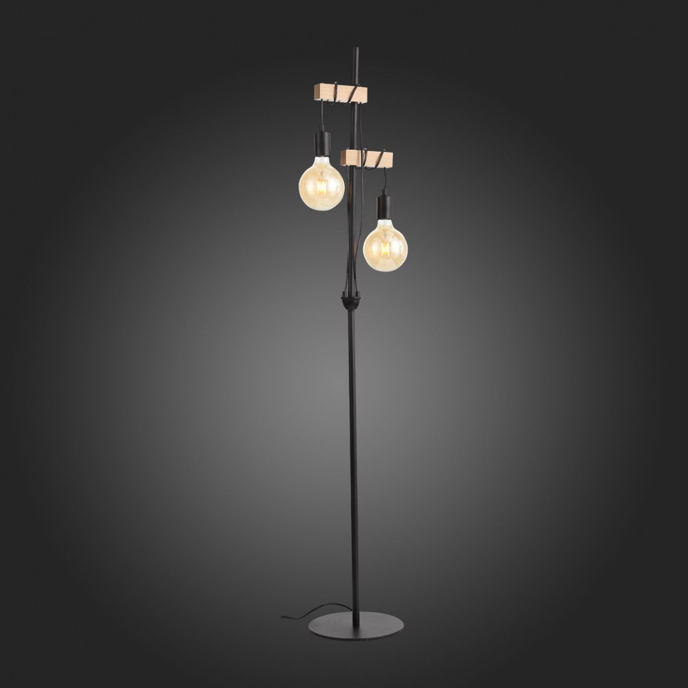 SL1142.405.01 ST-LUCE Bagetti торшер Лофт, черный с деревом