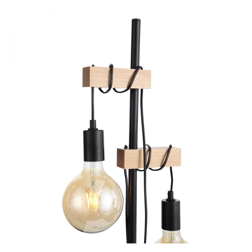 SL1142.405.01 ST-LUCE Bagetti торшер Лофт, черный с деревом