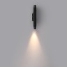7141/6WLA ODEON LIGHT NATURE черный фасадный светильник JUG, IP65, LED 6W, угол рассеивания 38°, 3000K, с нишей для декорации, металл