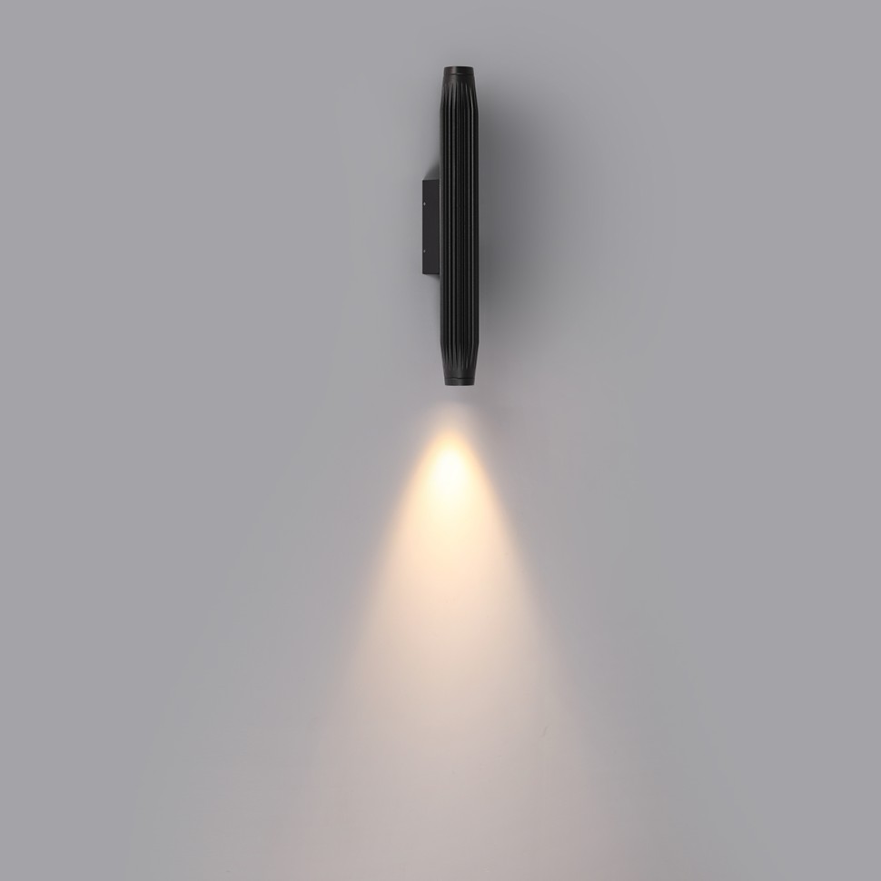 7141/6WLA ODEON LIGHT NATURE черный фасадный светильник JUG, IP65, LED 6W, угол рассеивания 38°, 3000K, с нишей для декорации, металл