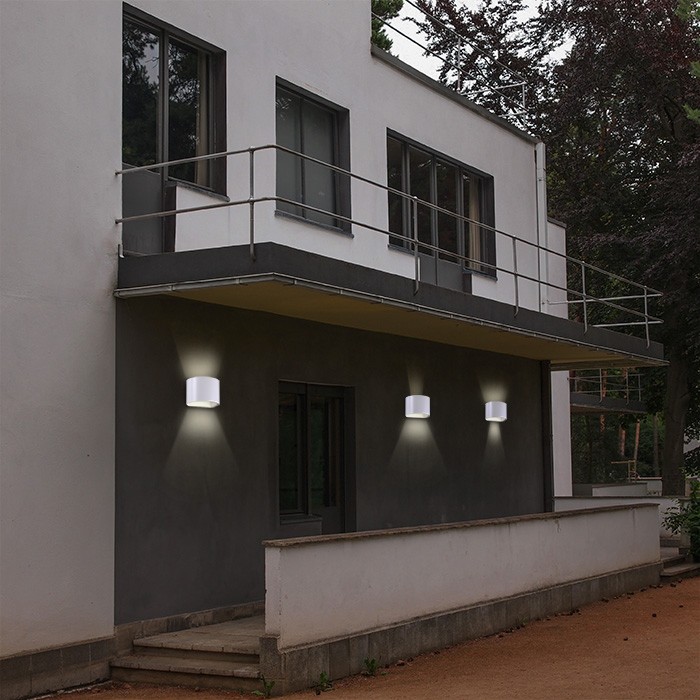 358002 NOVOTECH KAIMAS настенный белый уличный светодиодный светильник