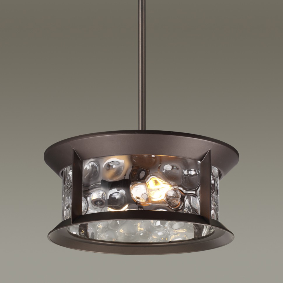 4961/2 ODEON LIGHT Ландшафтный подвес MAVRET IP44, 2xE27, матовый коричневый, диаметр 35см