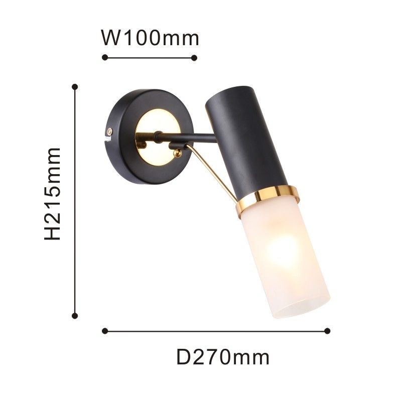 2558-1W F-Promo бра Viator черное, 1*Е14